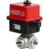 Valpes Low Multi Voltage Actuator and 3 way L Ported Brass Ball Valve