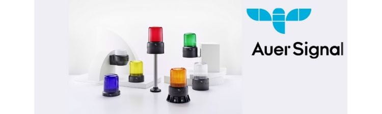 Range of Auer R series beacons with different lens colours