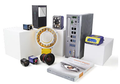 Group shot of various products from the Machine Vision and Code Reading business area