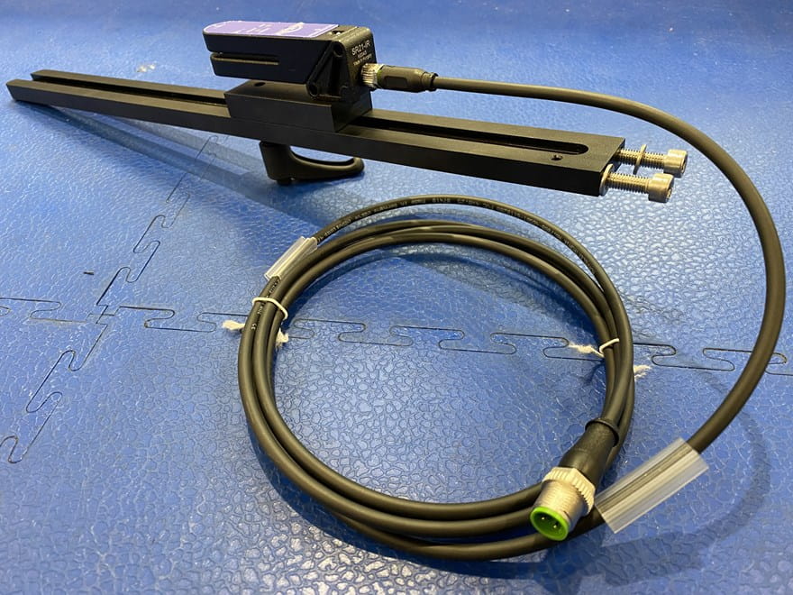 Slot sensor slide assembly with cable and connector assembly from OEM's technical workshop