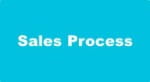 Light blue box text in centre ' Sales Process'