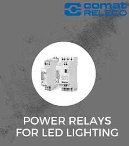 Comat Releco power relays for LED lighting CHI14, CHI34