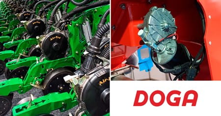 Doga electric and geared motors for agricultural machinery