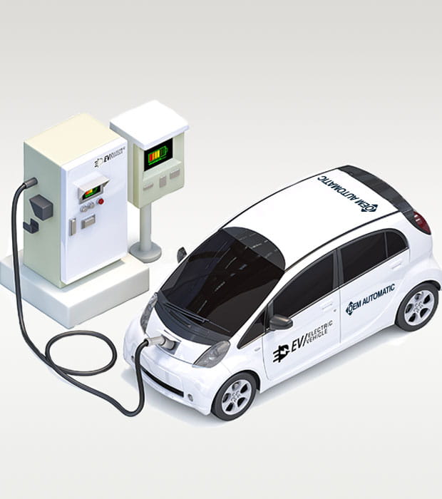 Electric vehicle charging components from OEM Automatic's panel business area