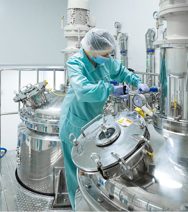 Process equipment in the pharmaceutical industry