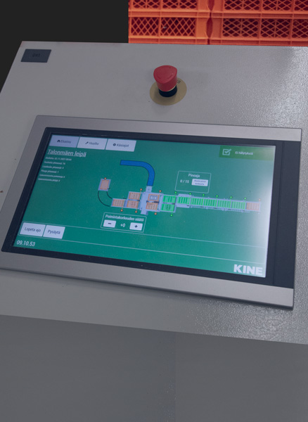 The user interface software used in Kine bakery solution