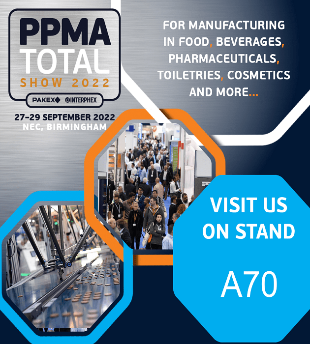 OEM Automatic will be at PPMA 2022 in September, on stand A70