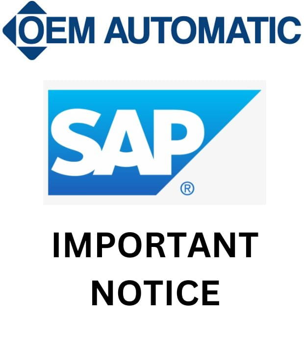 OEM Automatic logo and SAP logo - Important notice
