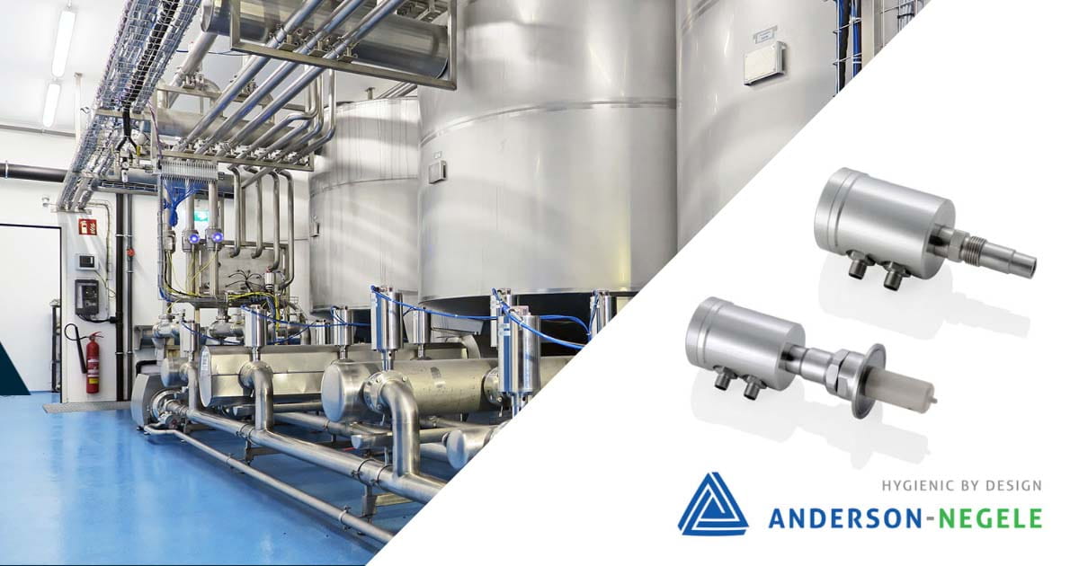 Anderson Negele conductivity and turbidity sensors for precise CIP cleaning