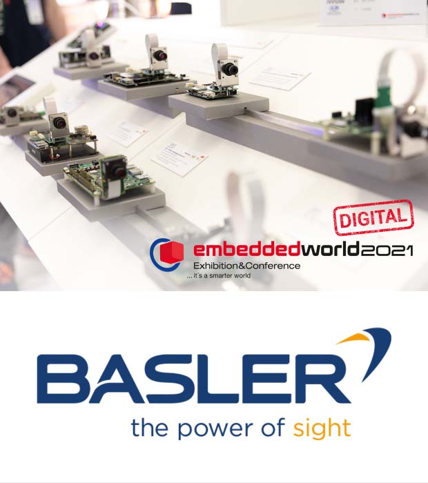 Basler Dart embedded cameras, digital embedded world 2021 exhibition & conference