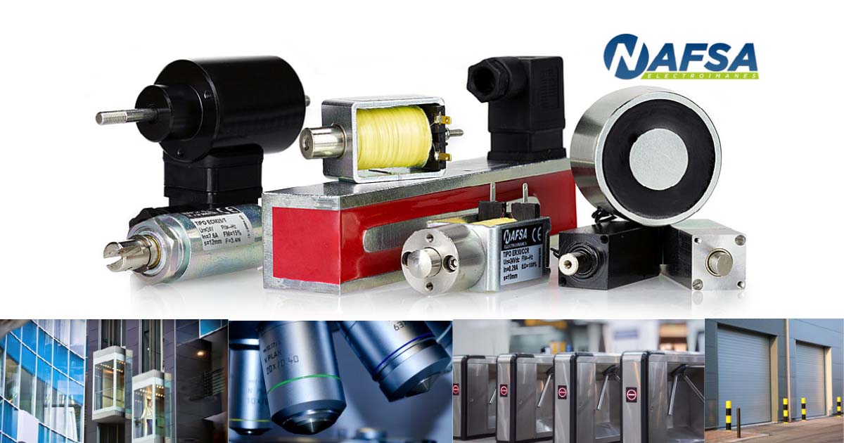 NAFSA solenoids and electromagnets, electromagnetic bolts