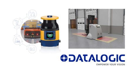 Datalogic safety laser scanner and automated vehicles scanning area
