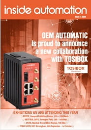 OEM Automatic's customer magazine Inside Automation issue 1 2020 front cover