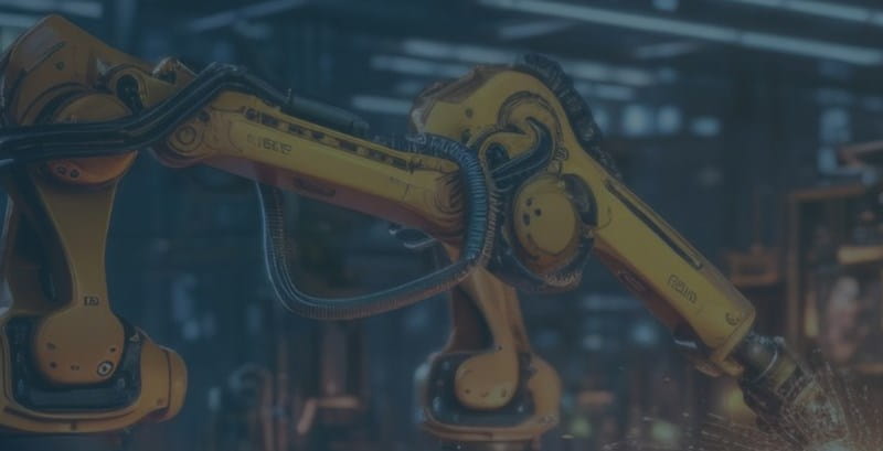 Industries and applications, yellow robotic arm 