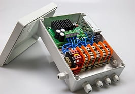 Bespoke solutions assembly, enclosure with cable glands, terminal assembly and drive