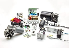 Group shot of various products from the Motors business area