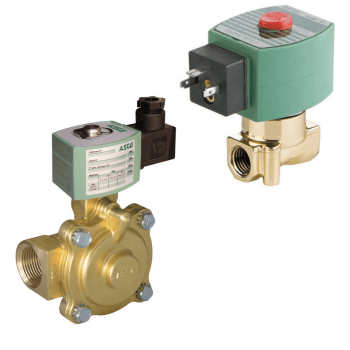 Solenoid valves for use in medical and life science applications