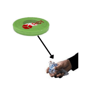 RCT Green Cable Coil to minimal waste