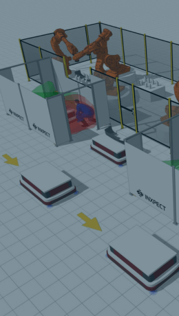 Robotics application with safety radar