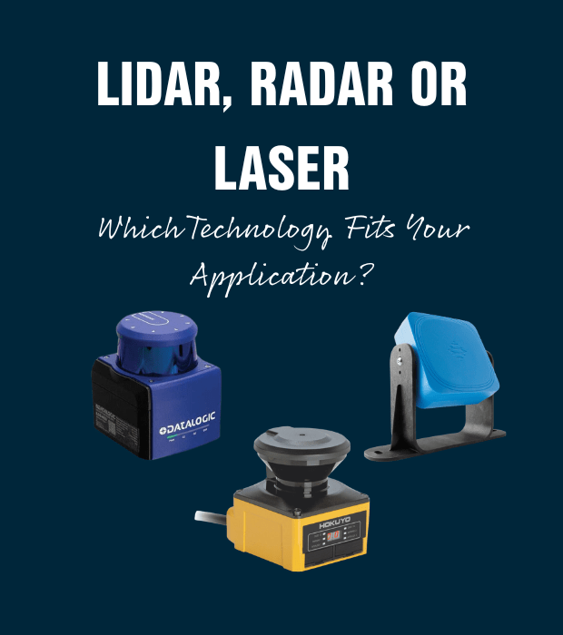 Lidar vs Radar vs Laser - which technology fits your application? Datasensing Lidar scanner, Hokuyo safety laser scanner, Inxpect Radar scanner