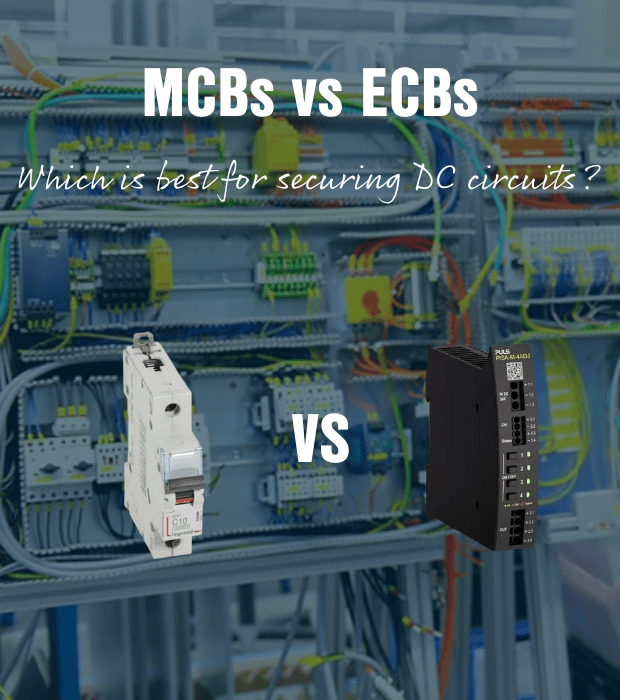 Legrand MCB and PULS ECB - MCBs vs ECBs - which is best for securing a DC circuit?