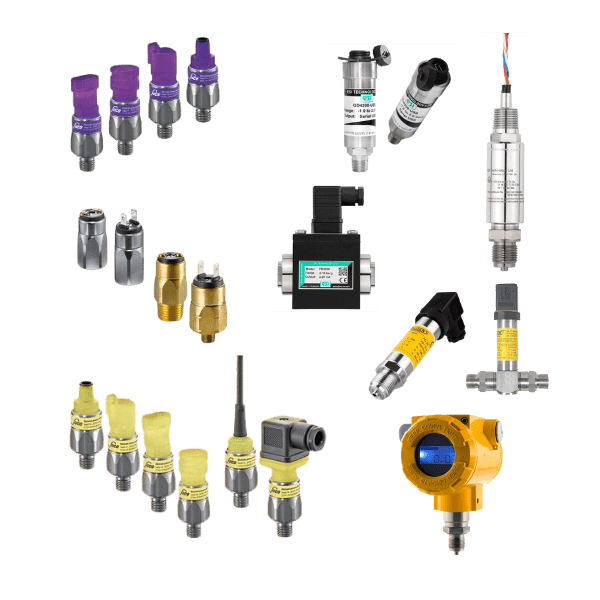 Pressure sensors and switches from manufacturers Suco, ESI and Aplisens
