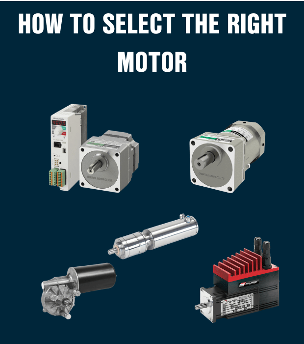 Various motor types from Oriental Motor, Minimotor and Doga - How to select the right motor