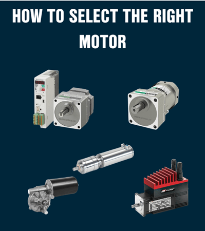 Various motor types from Oriental Motor, Minimotor and Doga - How to select the right motor