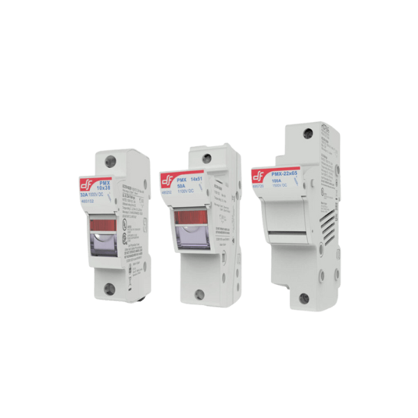 DF Electric PMX PV fuse holders, three size variants