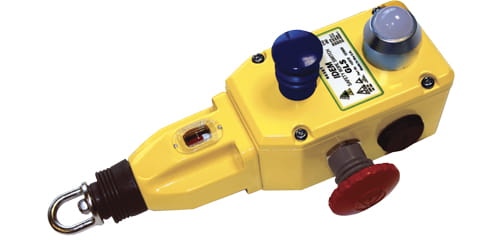 IDEM rope pull switch with mushroom head emergency stop buttons