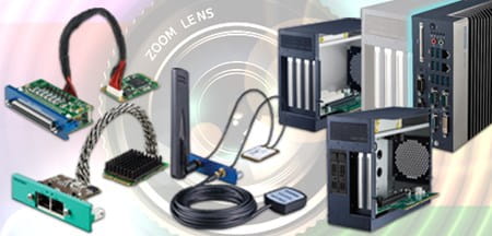 Advantech range of products, industrial PCs, frame grabbers and cables
