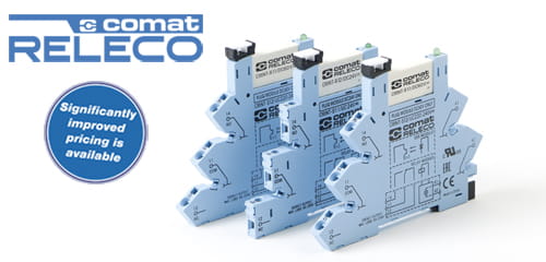 three Comat Releco CRINTS interface relays