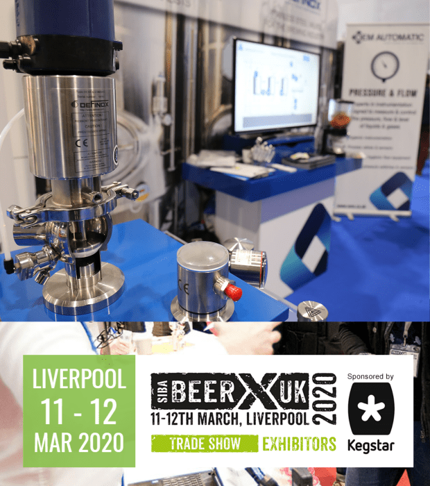 OEM Automatic's Pressure and Flow department exhibition stand for BeerX 2020