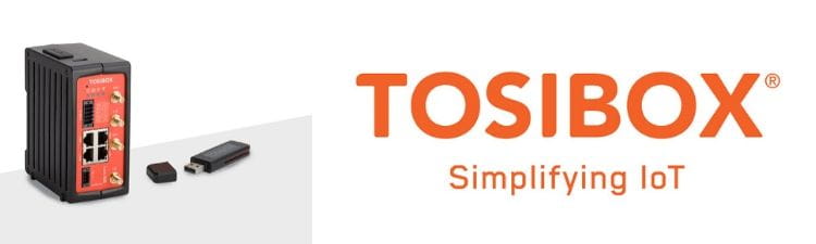 Tosibox lock 500 and key and Tosibox logo
