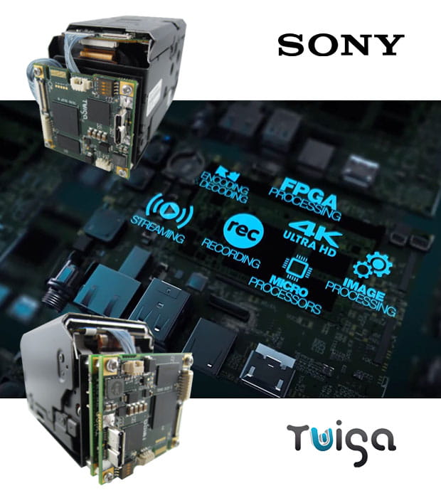 Sony machine vision FCB block cameras and Twiga interface boards