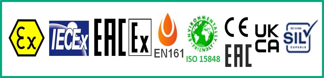 approvals for asco 290 & 390 angle seat valves, - Ex, IECEx, EACEx, EN161, ISO, CE EAC, UKCA and SIL