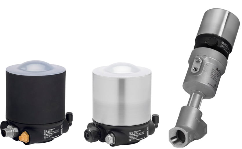 Emerson Asco angle seat valves and control tops