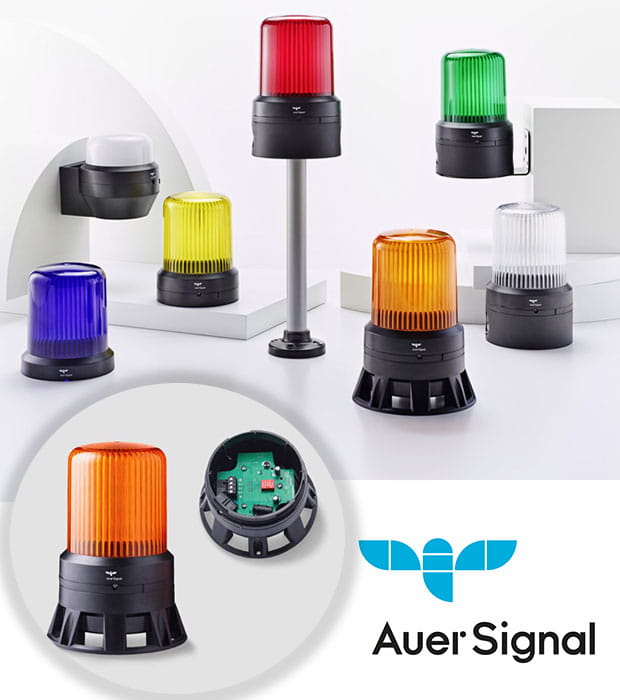 Auer R series beacons with new audible bases