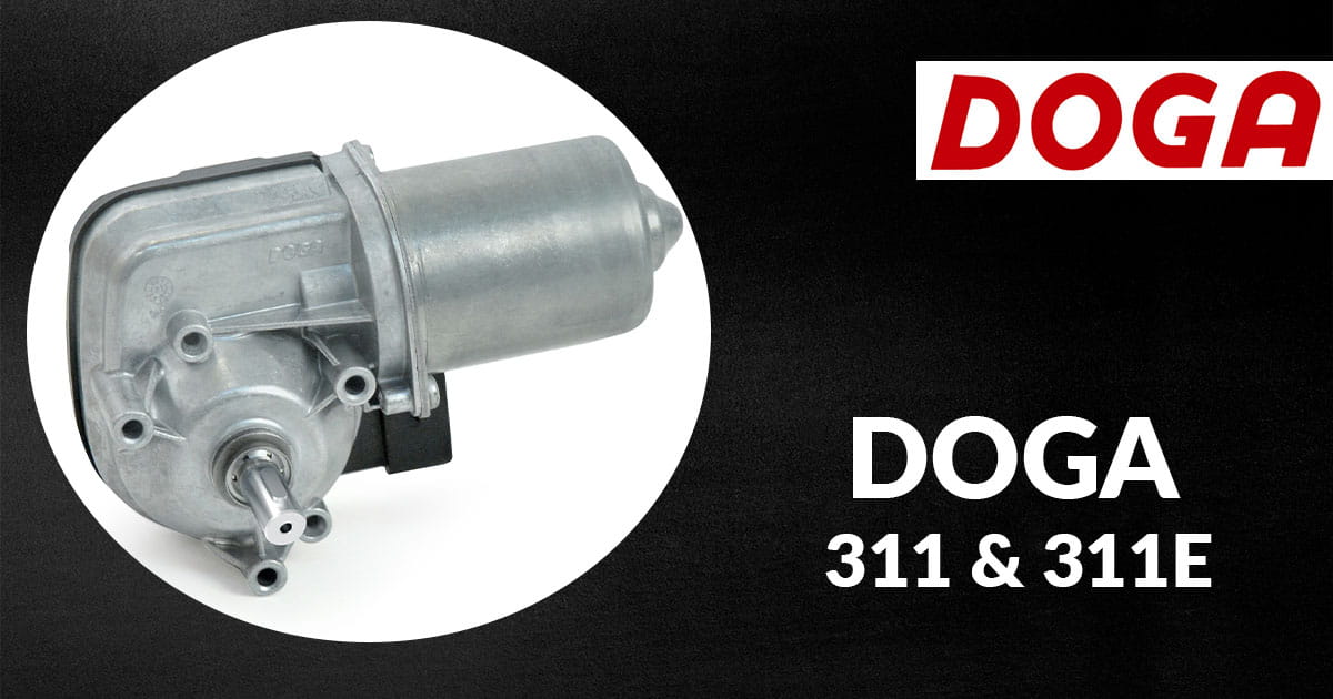 Doga 311 & 311E DC wiper motor - new product launch