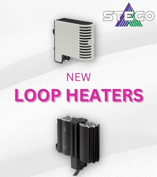 New Stego Loop Heaters, Thermal Management, Enclosure Heating, Control Cabinets