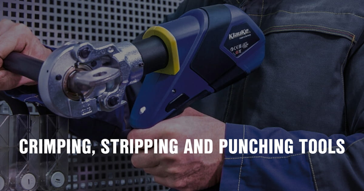 Klauke crimping strippng and punching tools