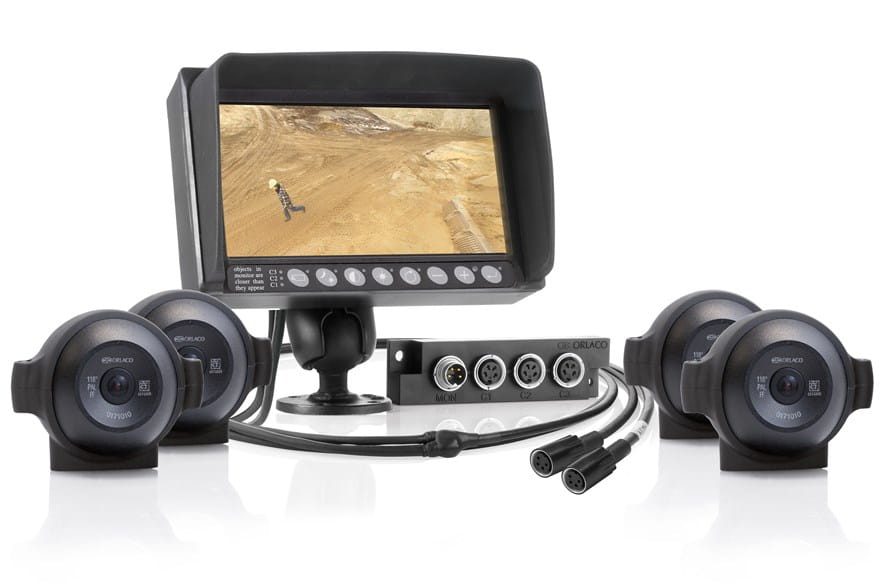 Orlaco vehicle cameras, monitors and connecting cables