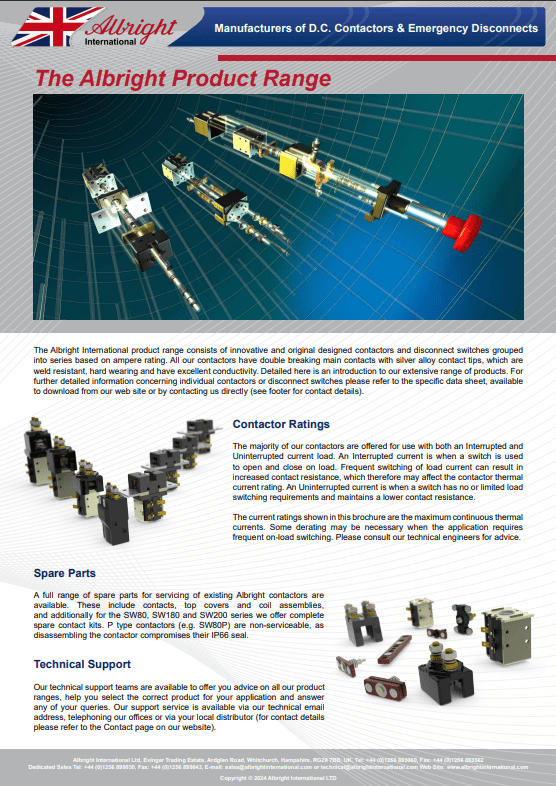 Albright Product Catalogue Cover Image
