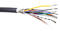 Dynamic multi cable per meter (1x coax + 11 wires), diameter 9mm