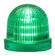 LED Steady/flashing beacon, Ø60mm, Green, 230-240 V ac, UDC