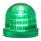 LED Steady/flashing beacon, Ø60mm, Green, 110-120 V ac, UDC