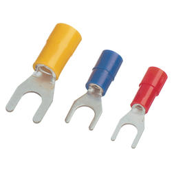 Insulated fork terminals