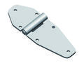 External heavy-duty hinge 180° stainless steel