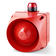 Multi-tone LED sounder, 228mm, Red, 230-240 V ac, ADX
