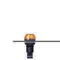 Panel mount LED beacon, Ø30mm, Amber, 220-230 V ac, IBS
